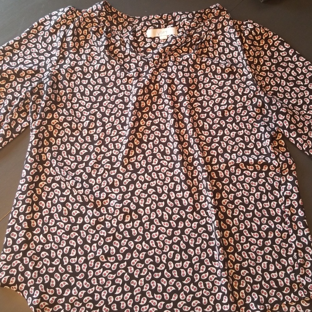 LOFT paisley top